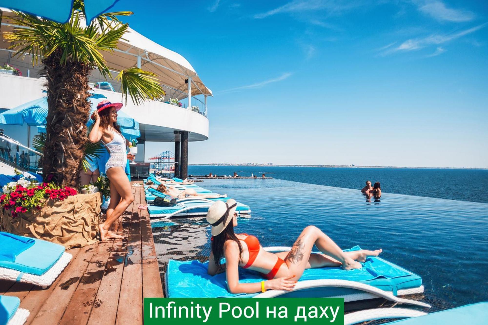 นีโม โฮเต็ล รีสอร์ต แอนด์ สปา Hotel โอเดสซา ภายนอก รูปภาพ Infinity pool at the Black Sea